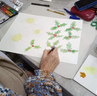 Watercolour Wreaths 17th Nov - Image 6