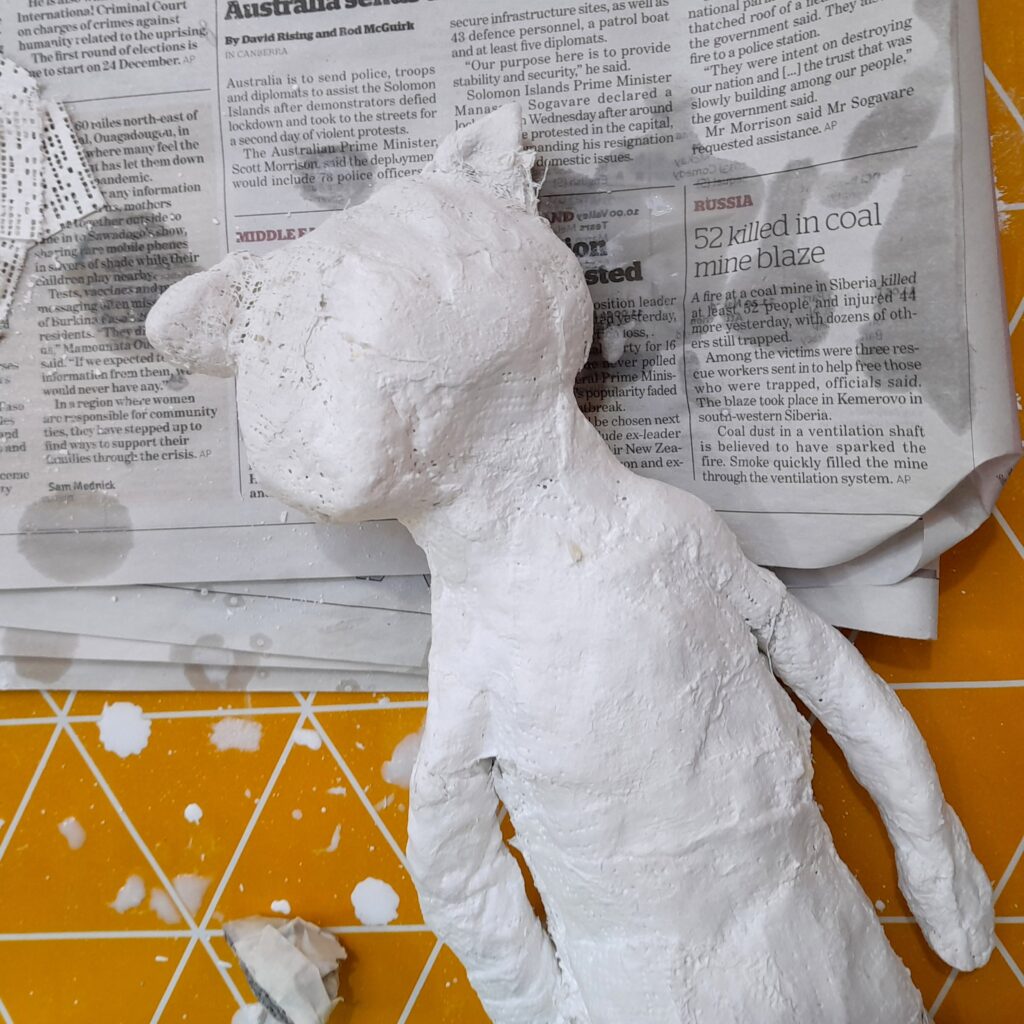 Plaster bandage modelling
